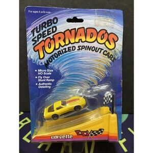 Road Champs Turbo Speed Tornados 1980s Corvette w/ Ramp Sealed